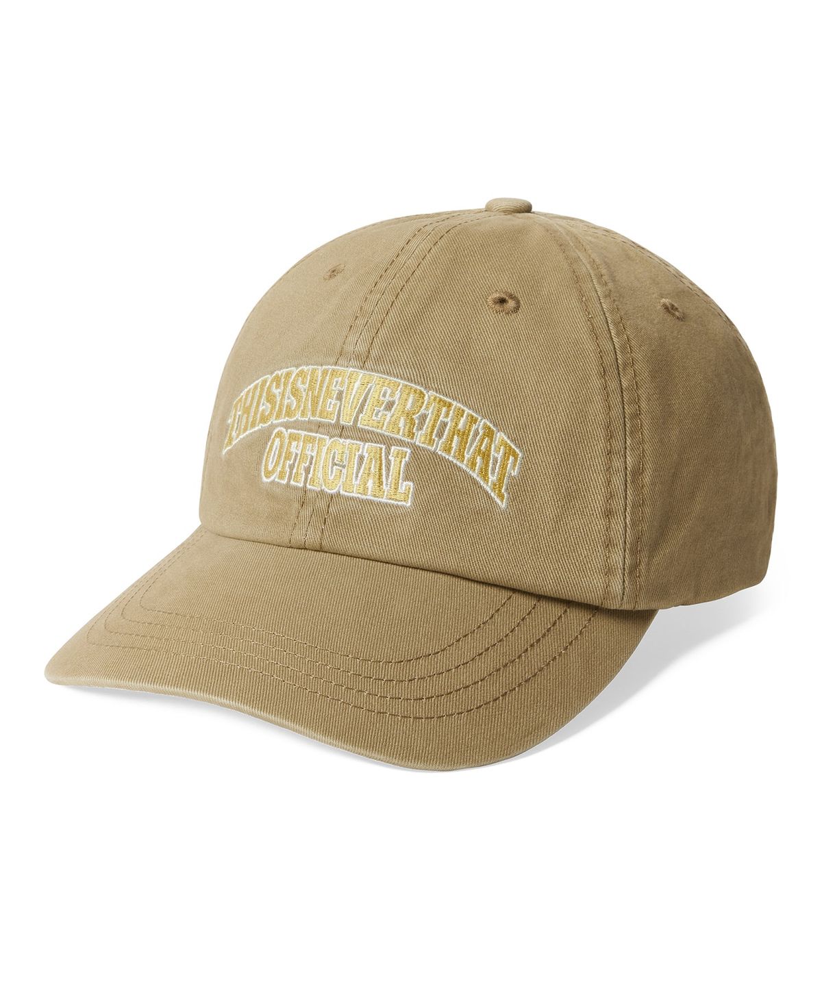 디스이즈네버댓(THISISNEVERTHAT) Arch-Logo Cap Mustard