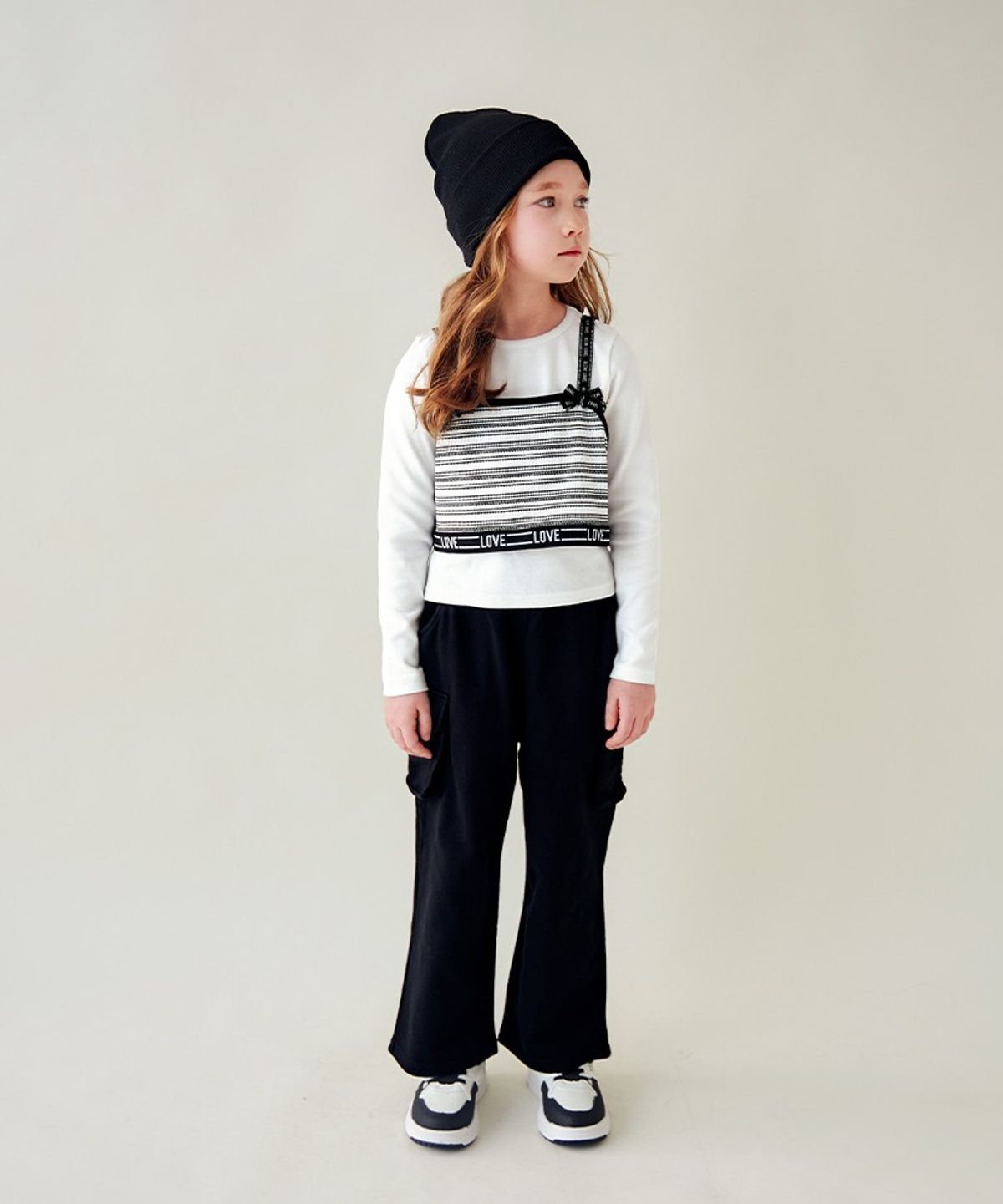 월튼키즈(WALTON KIDS) 스트라이프뷔스티에상하복