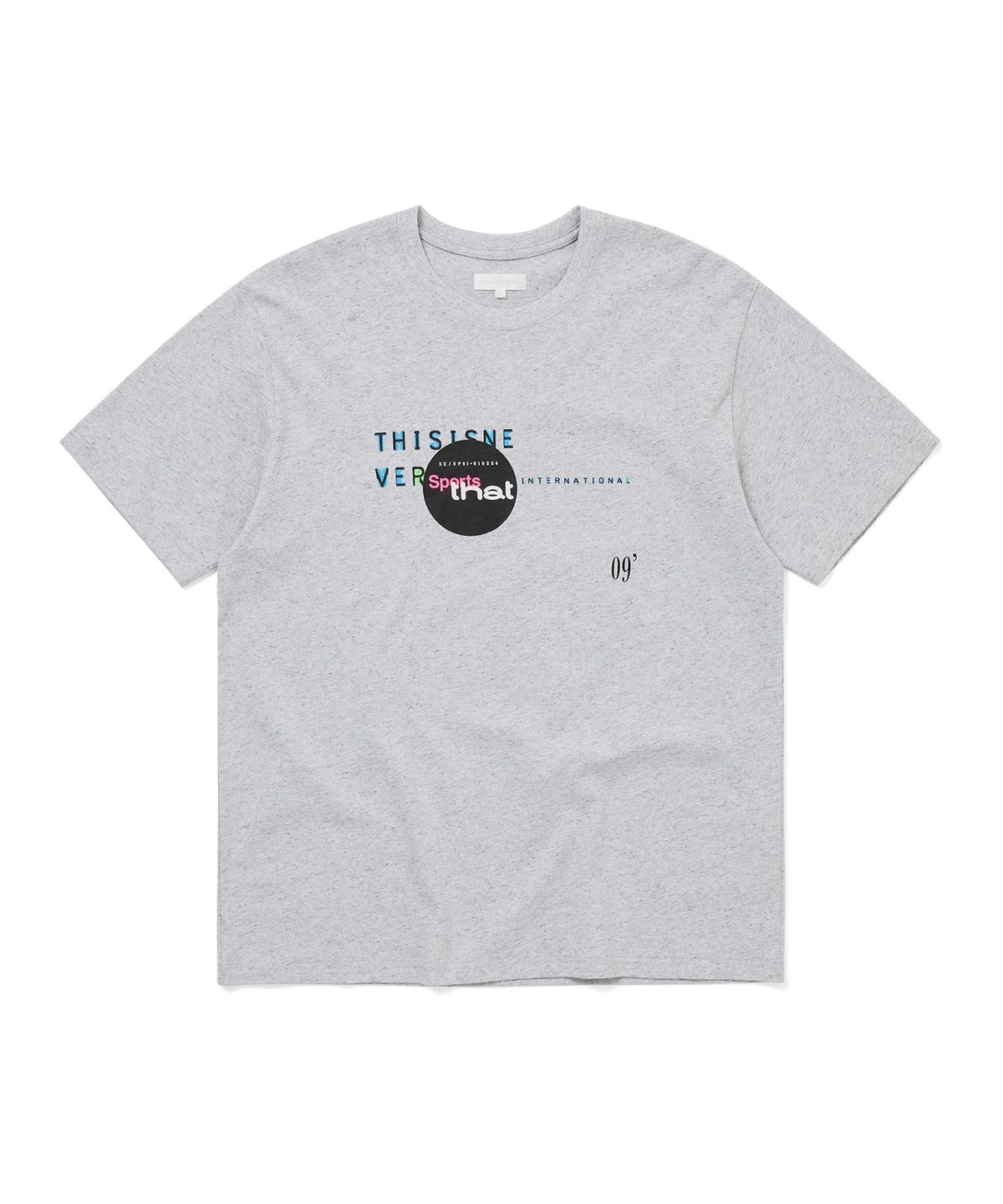 디스이즈네버댓(THISISNEVERTHAT) Composition Tee Heather Grey