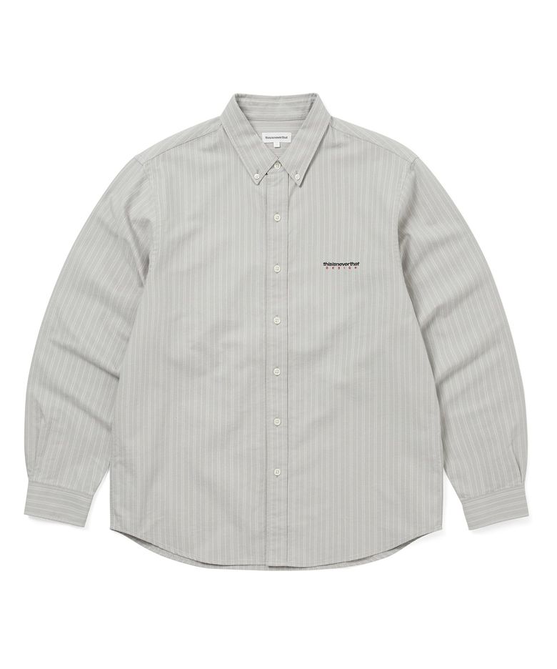 DSN Striped Oxford Shirt Grey