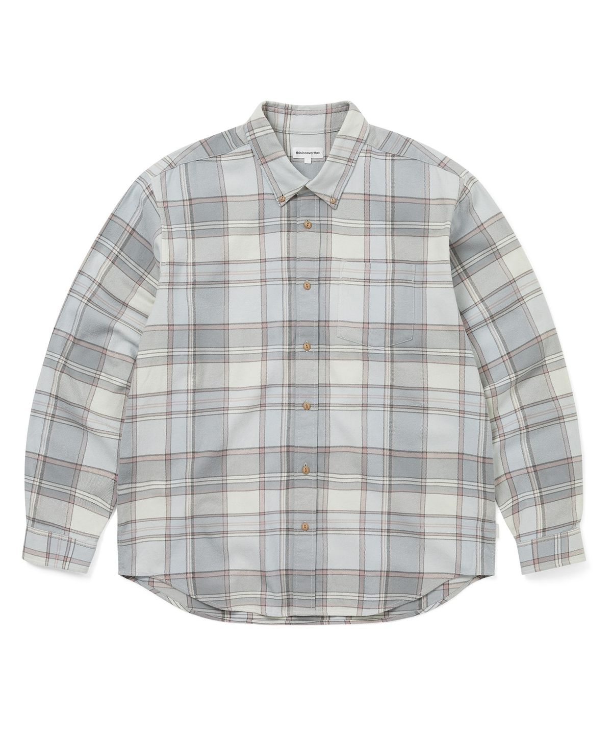 디스이즈네버댓(THISISNEVERTHAT) Flannel Check Shirt Grey