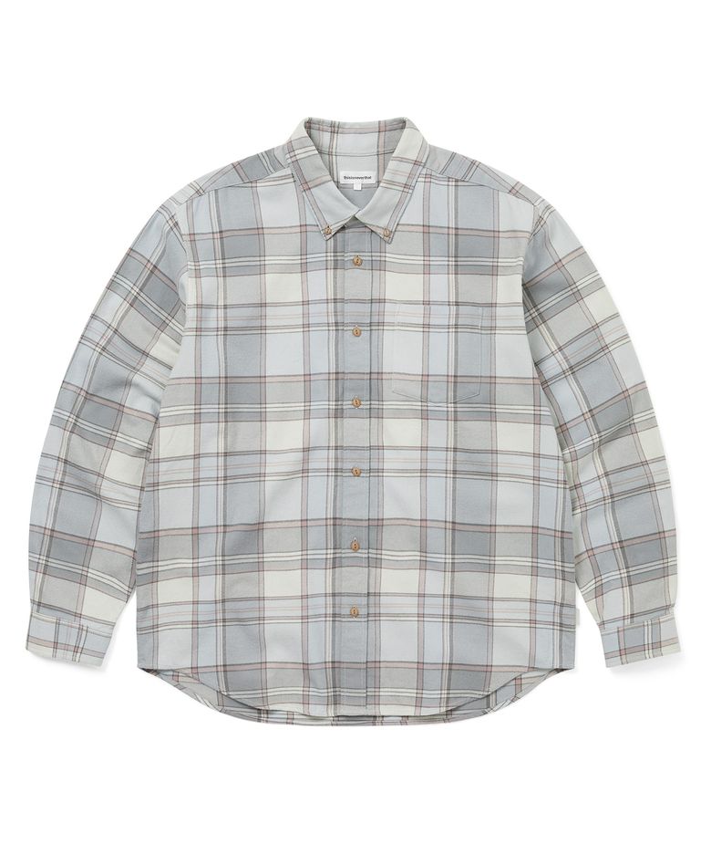Flannel Check Shirt Grey