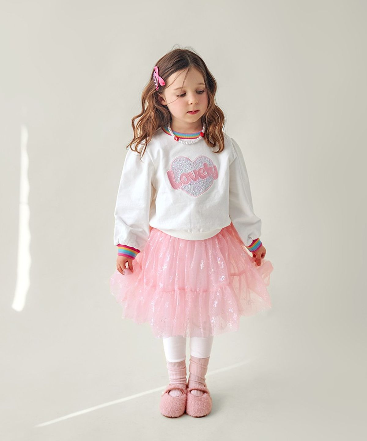 월튼키즈(WALTON KIDS) 블링하트샤치렝스상하복