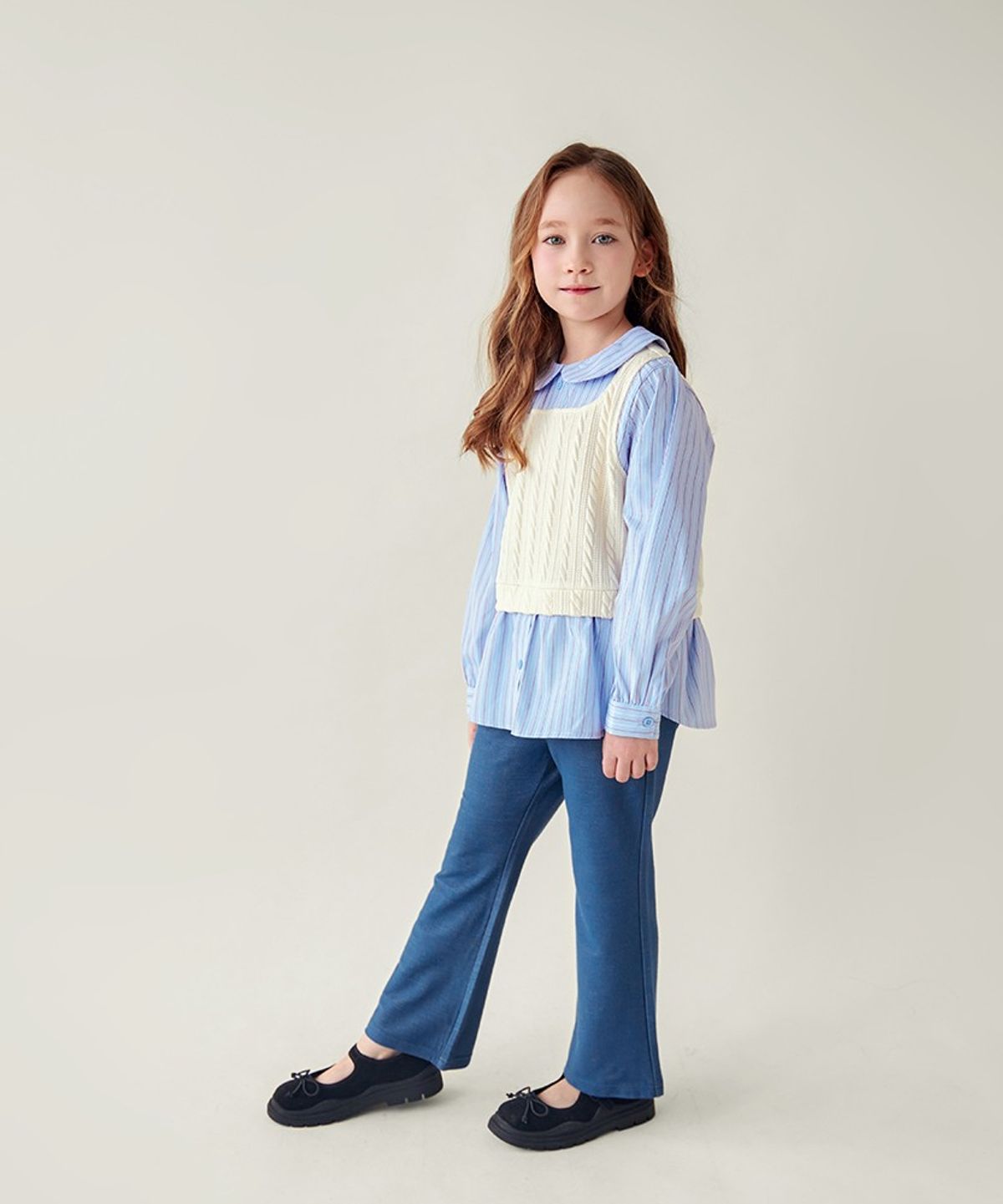 월튼키즈(WALTON KIDS) 셔츠베스트진스판상하복