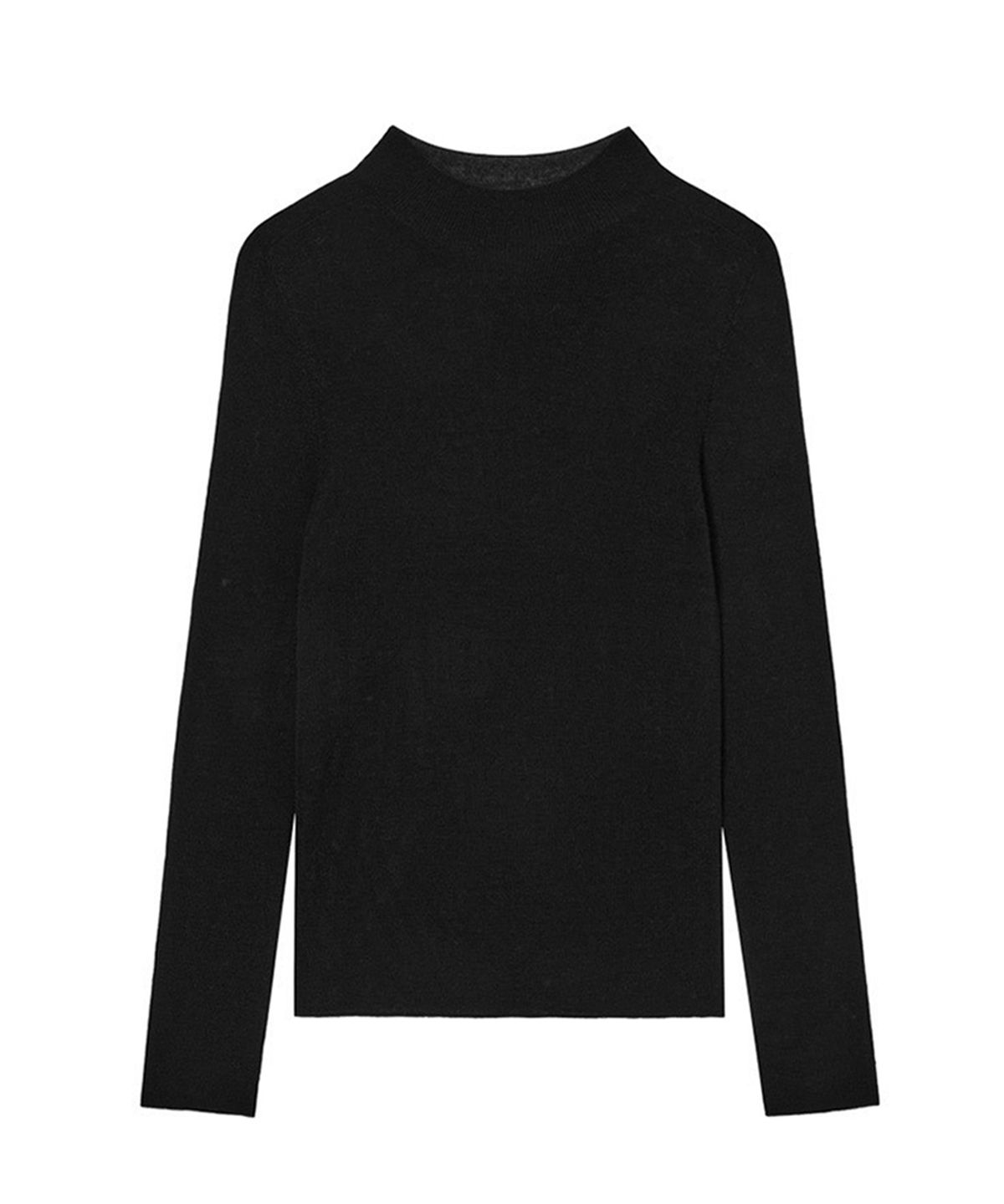 바니스뉴욕(BARNEYS NEWYORK) 26FW 울트라 파인울100 홀가먼트 풀오버 블랙