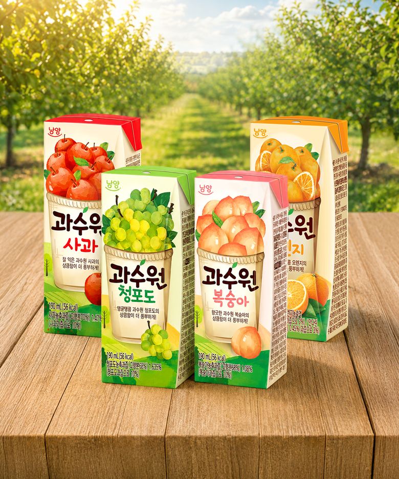 [24개] 과수원 190ml (사과/복숭아/청포도/오렌지) 중 택1