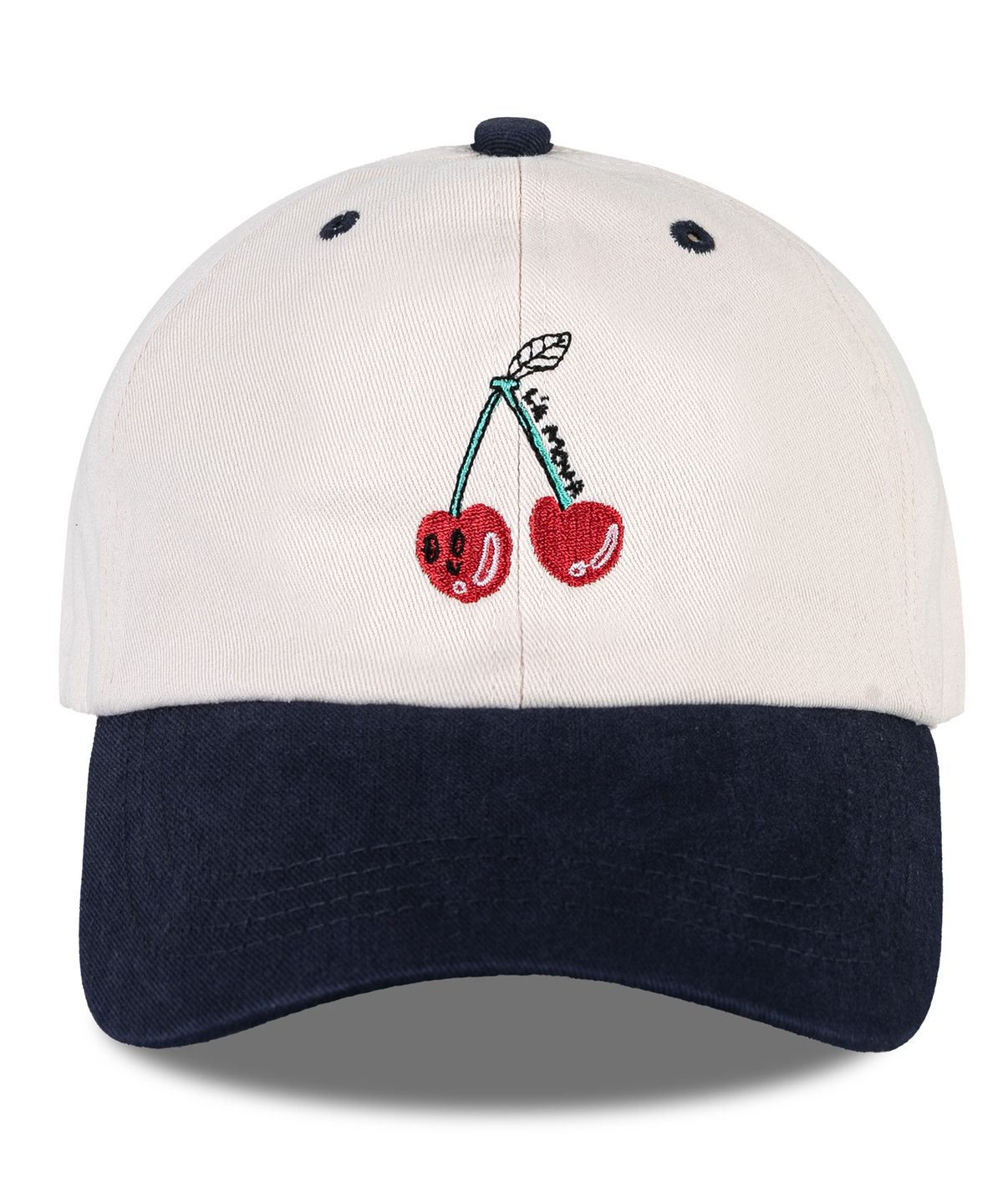 비치스앤 크림 키즈(BEACHESAND CREAM KIDS) 체리 페이스 투톤 볼캡-네이비(cherry face two-tone ball cap)