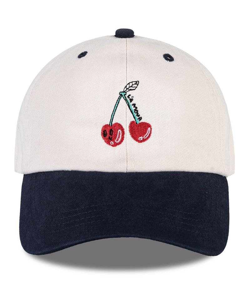 체리 페이스 투톤 볼캡-네이비(cherry face two-tone ball cap)