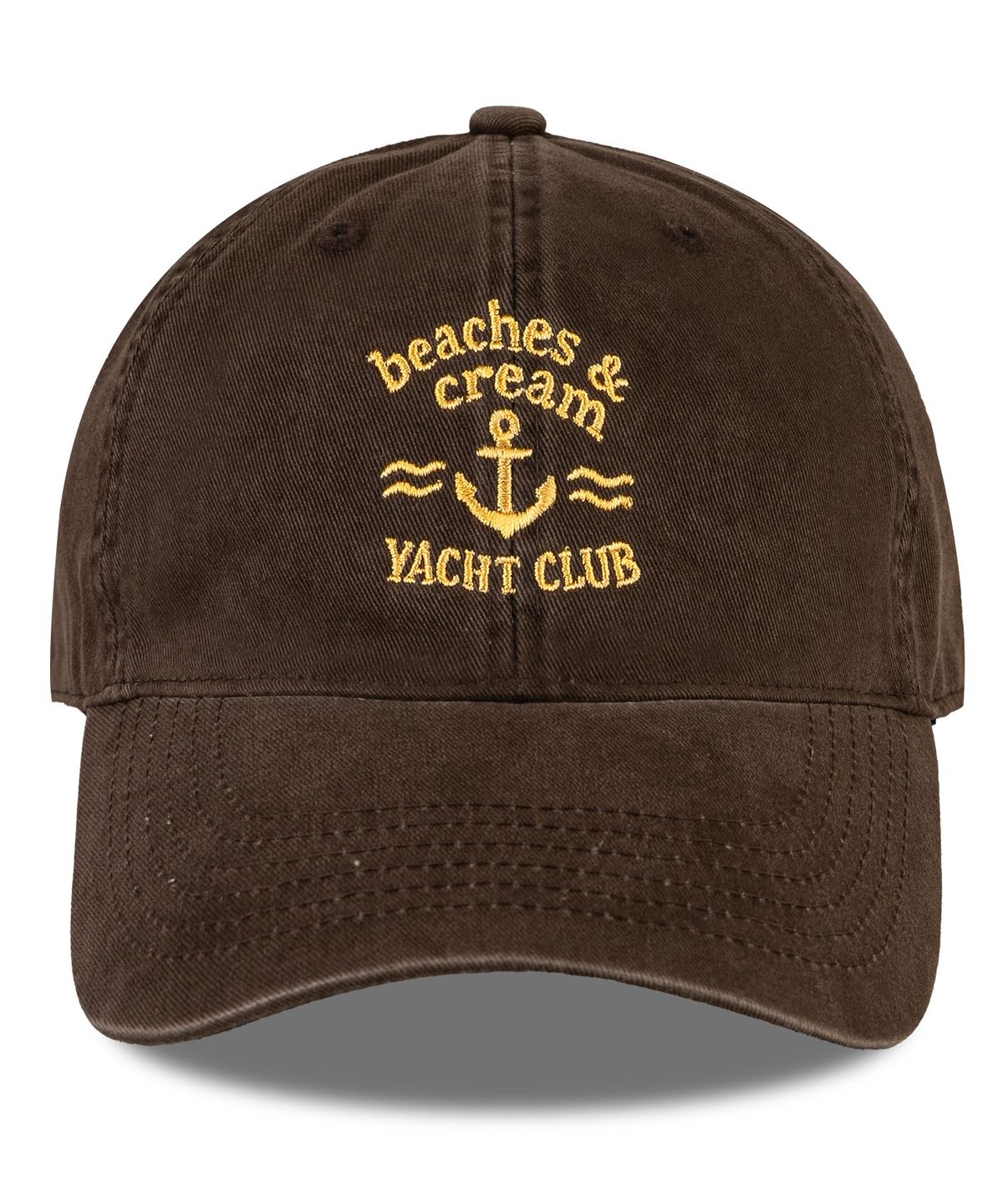비치스앤 크림 키즈(BEACHESAND CREAM KIDS) 요트클럽 카치온 볼캡-브라운(Yacht club Cation Ball cap)