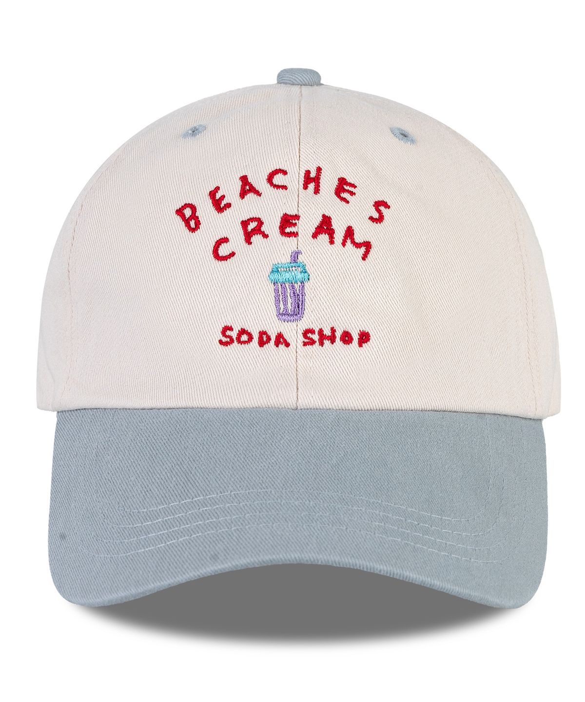 비치스앤 크림 키즈(BEACHESAND CREAM KIDS) 소다샵 투톤 볼캡-베이비블루(Soda shop two-tone Ball Cap)