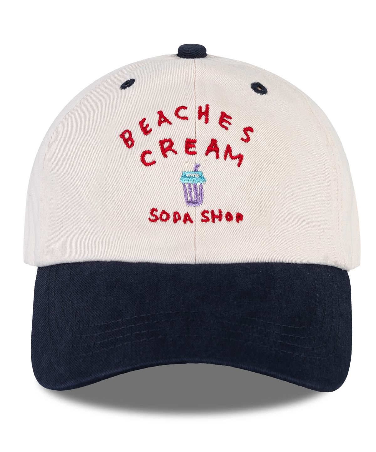 비치스앤 크림 키즈(BEACHESAND CREAM KIDS) 소다샵 투톤 볼캡-네이비(Soda shop two-tone Ball Cap)