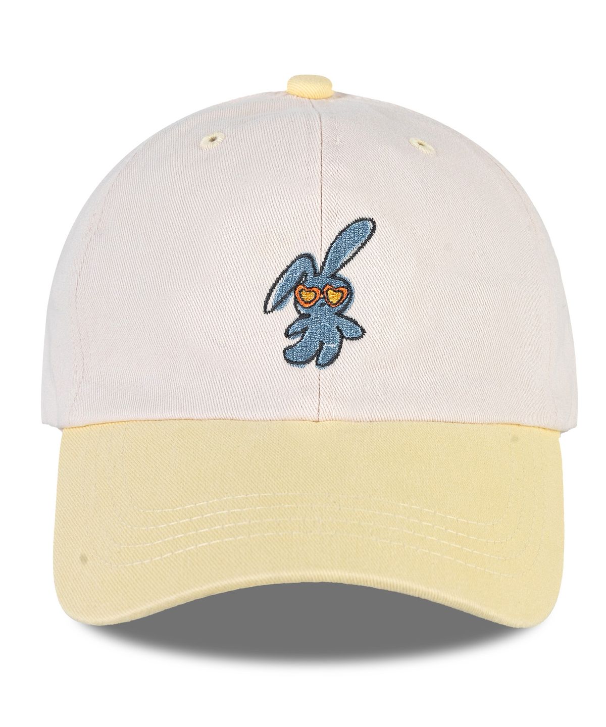 비치스앤 크림 키즈(BEACHESAND CREAM KIDS) 비치 버니 투톤 볼캡-옐로우(Beach Bunny two-tone Ball Cap)