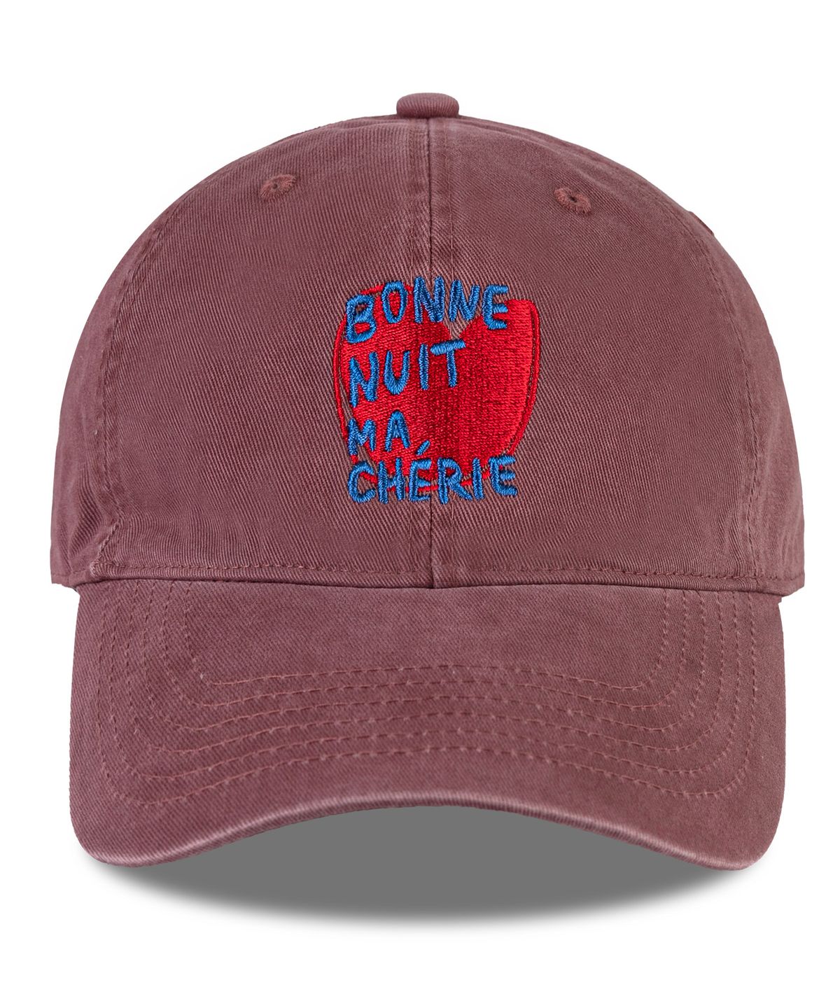 비치스앤 크림 키즈(BEACHESAND CREAM KIDS) 보넷하트 카치온 볼캡-버건디(Bonnet Cation Ball cap)