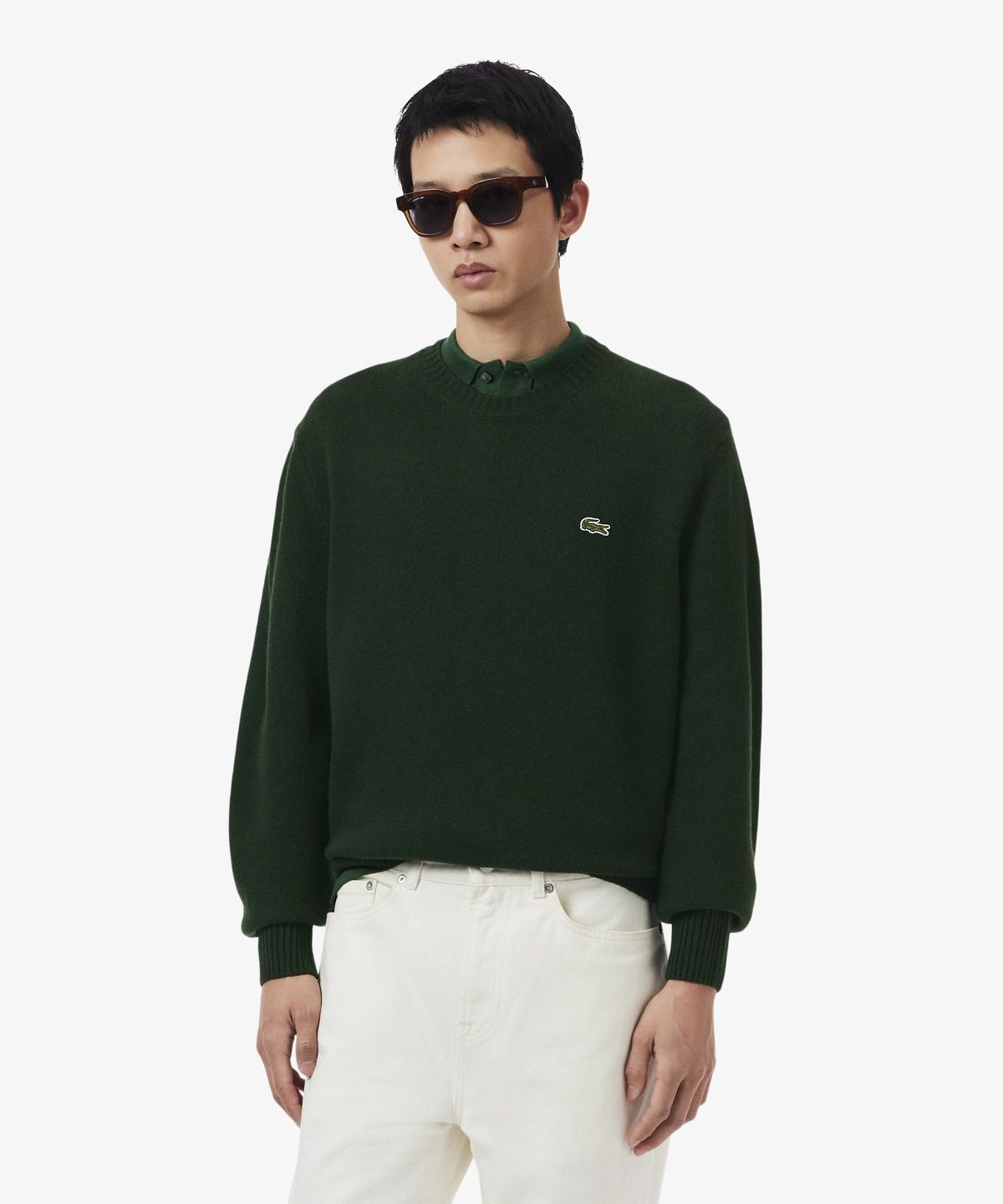 라코스테(LACOSTE) 남성 방모 크루넥 풀오버 AH2916-56N YZP