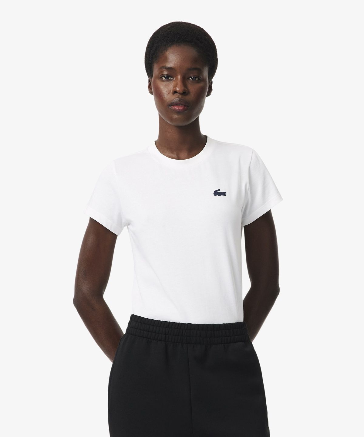 라코스테(LACOSTE) 여성 트레이닝 기본 티셔츠 TF9246-56N 001
