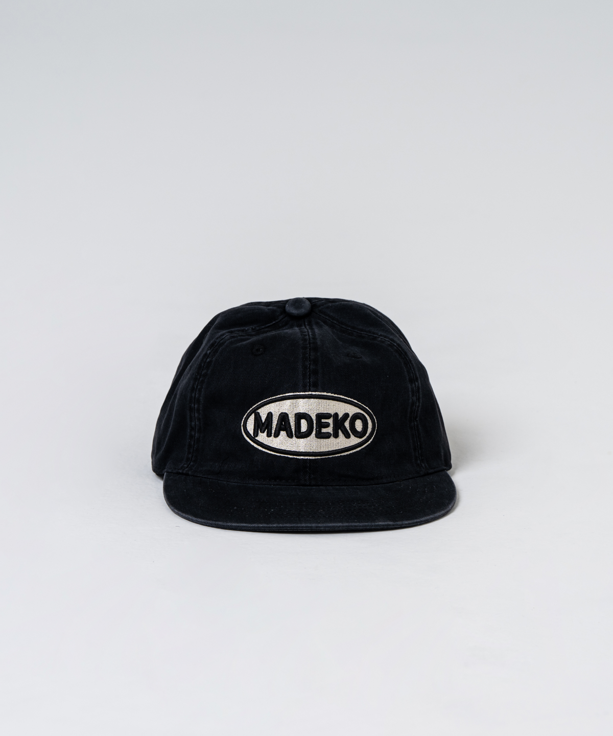 마데코(MADEKO) SIGNATURE LOGO CAP(IVORY/BLACK)_BLACK