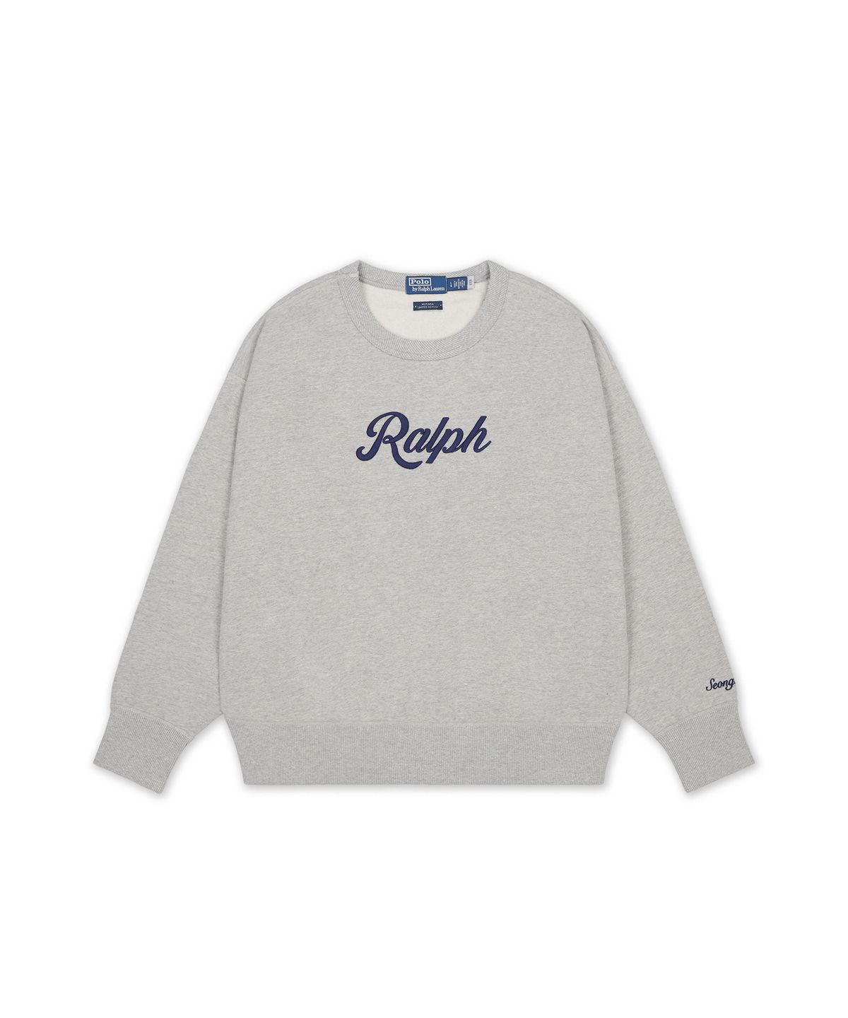 폴로 랄프 로렌(POLO RALPH LAUREN) 리미티드 에디션 랄프 로고 스웨트 셔츠-그레이