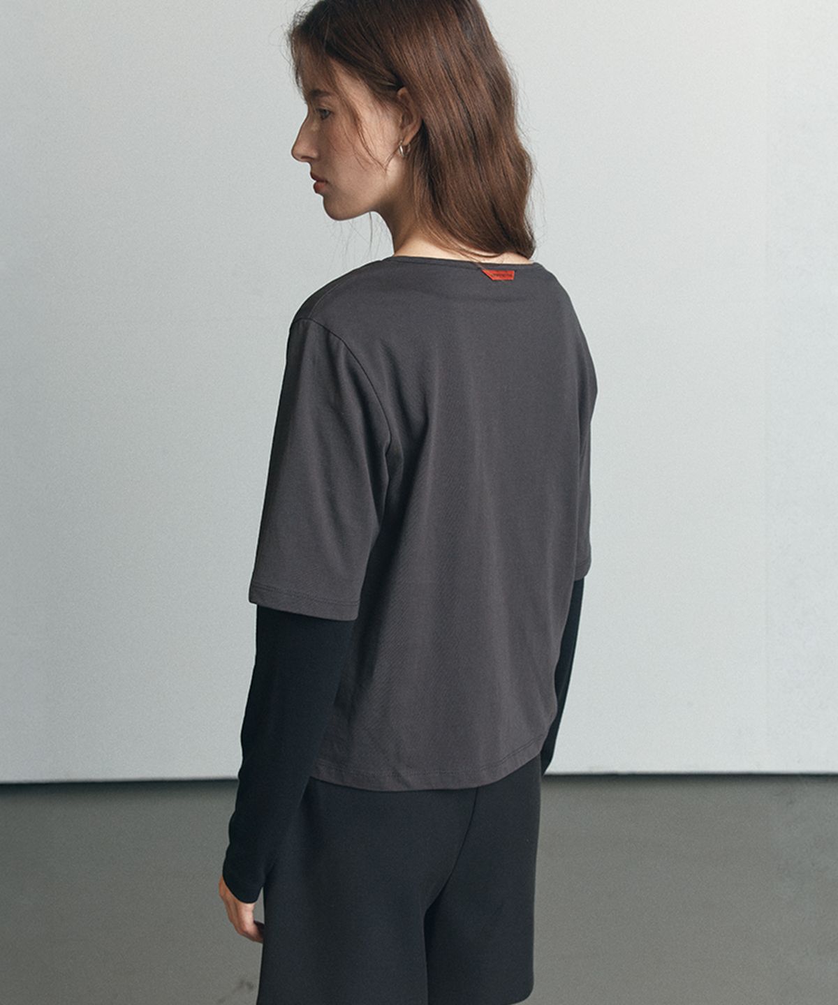 노운베러(KNOWNBETTER) [2PACK] Soft basic half+longsleeve T-shirt set [KNFW06SET01]_10color