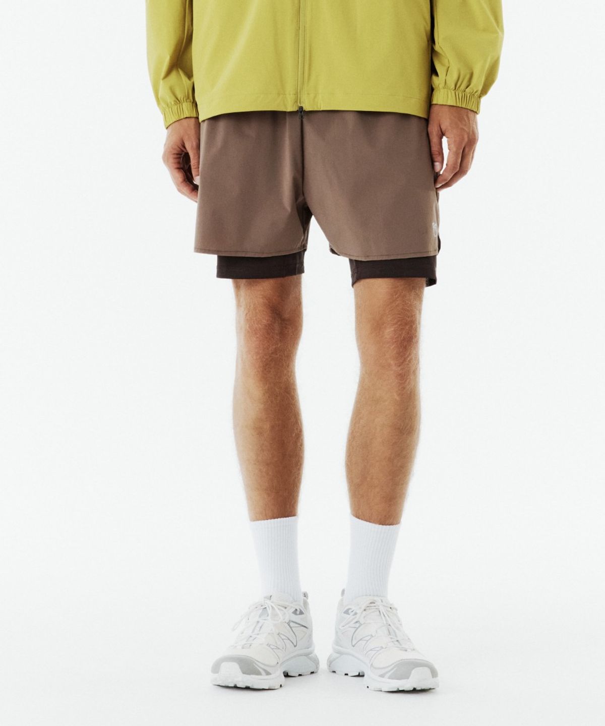 브롬톤 런던(BROMPTON LONDON) SHORTS LEGGINGS - BROWN (P263MLG103)