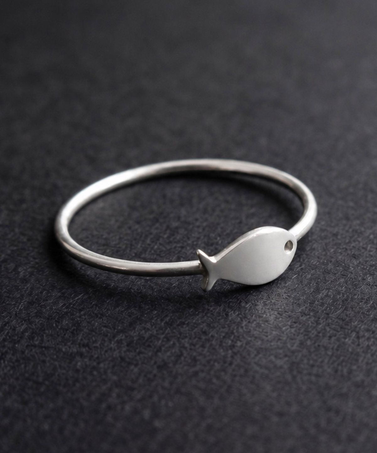 엘렌쥬얼리(HELENE JEWELRY) 실버 925 Silver 다비 물고기 미스 링 은 실 반지