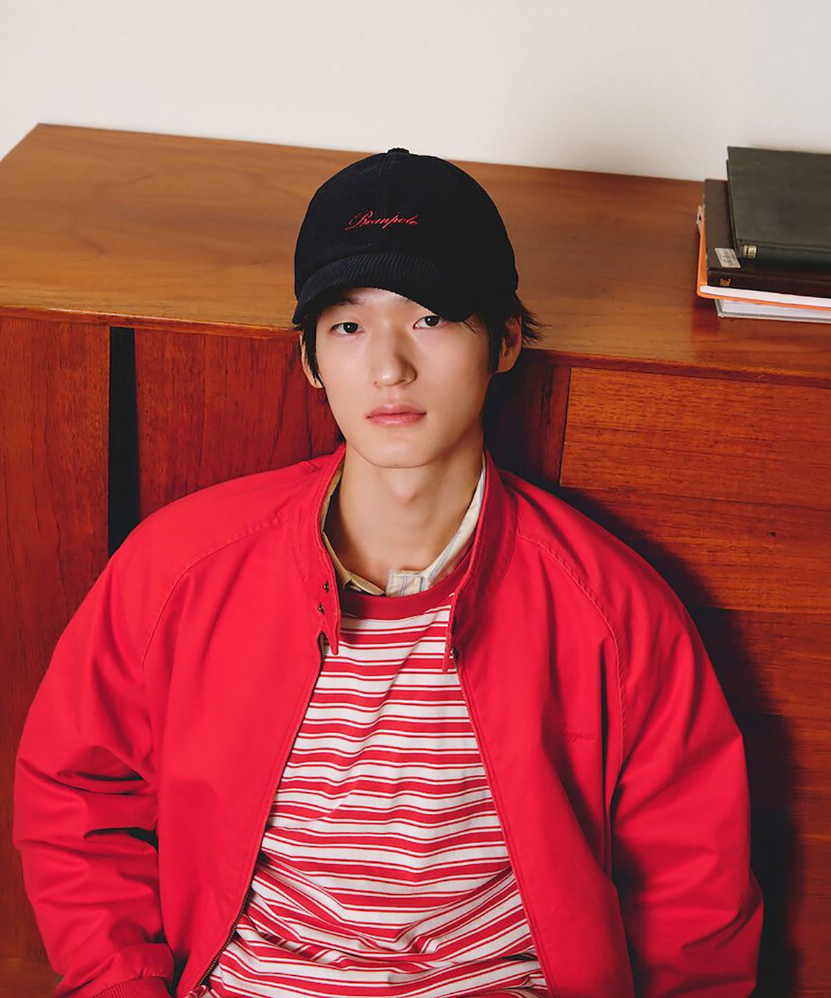 빈폴 멘(BEANPOLE MEN) 헤리티지클럽 해링턴 재킷  레드