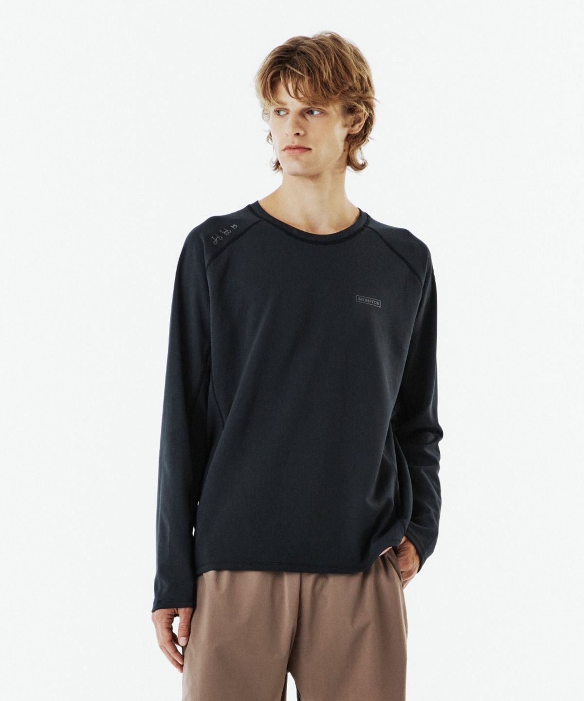 브롬톤 런던(BROMPTON LONDON) RIDEFLOW BASELAYER LONG SLEEVE - BLACK (P263MTS103)