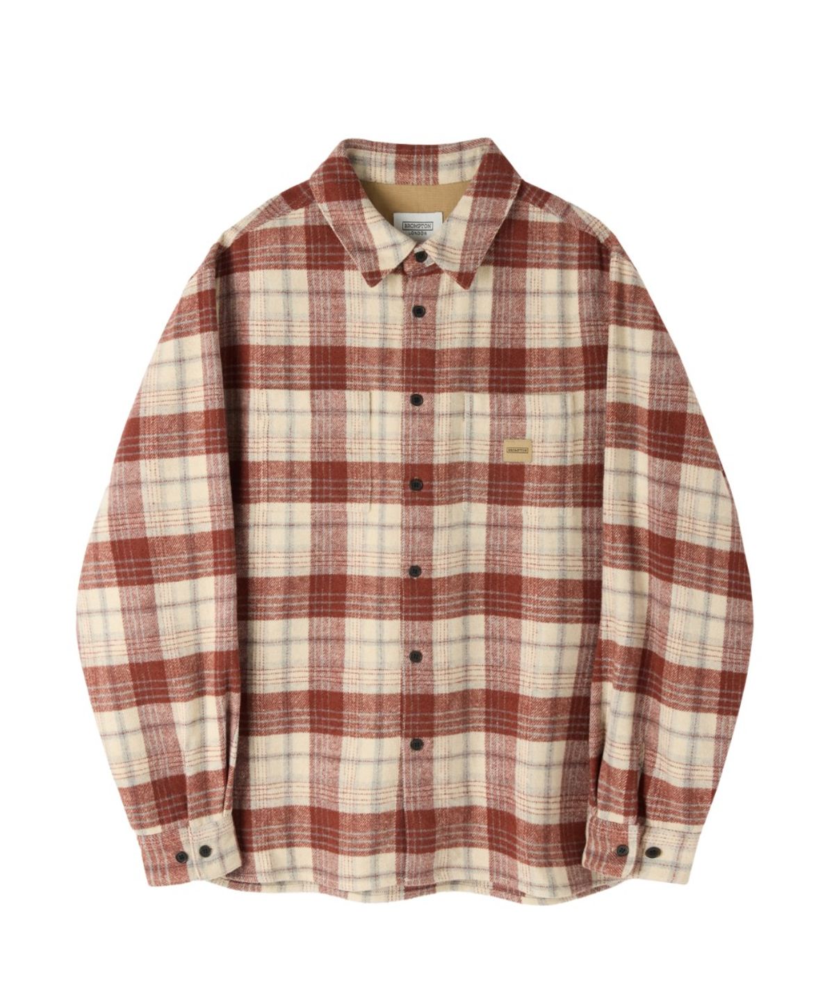 브롬톤 런던(BROMPTON LONDON) FLANNEL BIG CHECK SHIRT - RED (P264USH432)