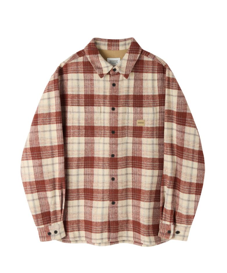FLANNEL BIG CHECK SHIRT - RED (P264USH432)