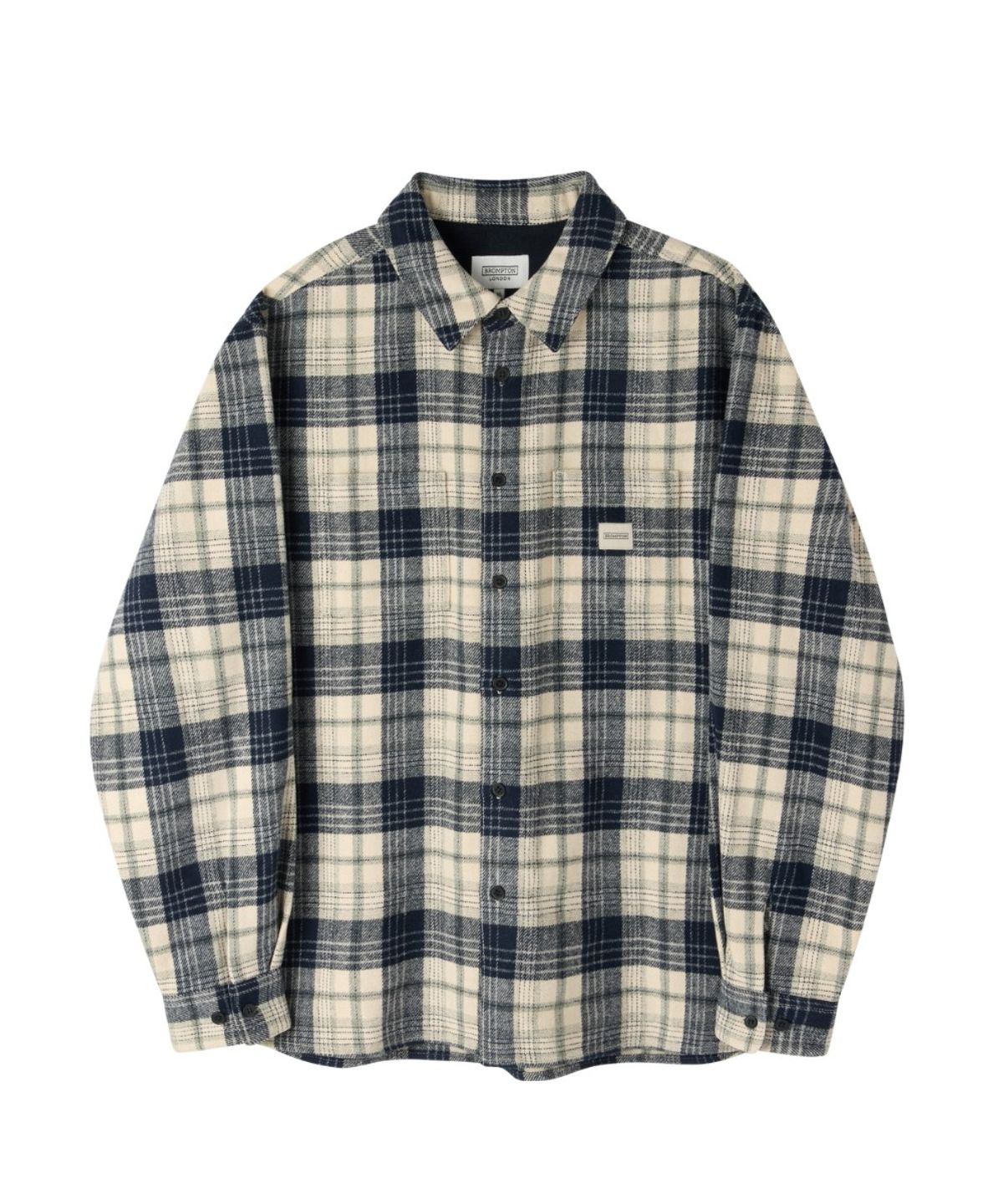 브롬톤 런던(BROMPTON LONDON) FLANNEL BIG CHECK SHIRT - NAVY (P264USH432)