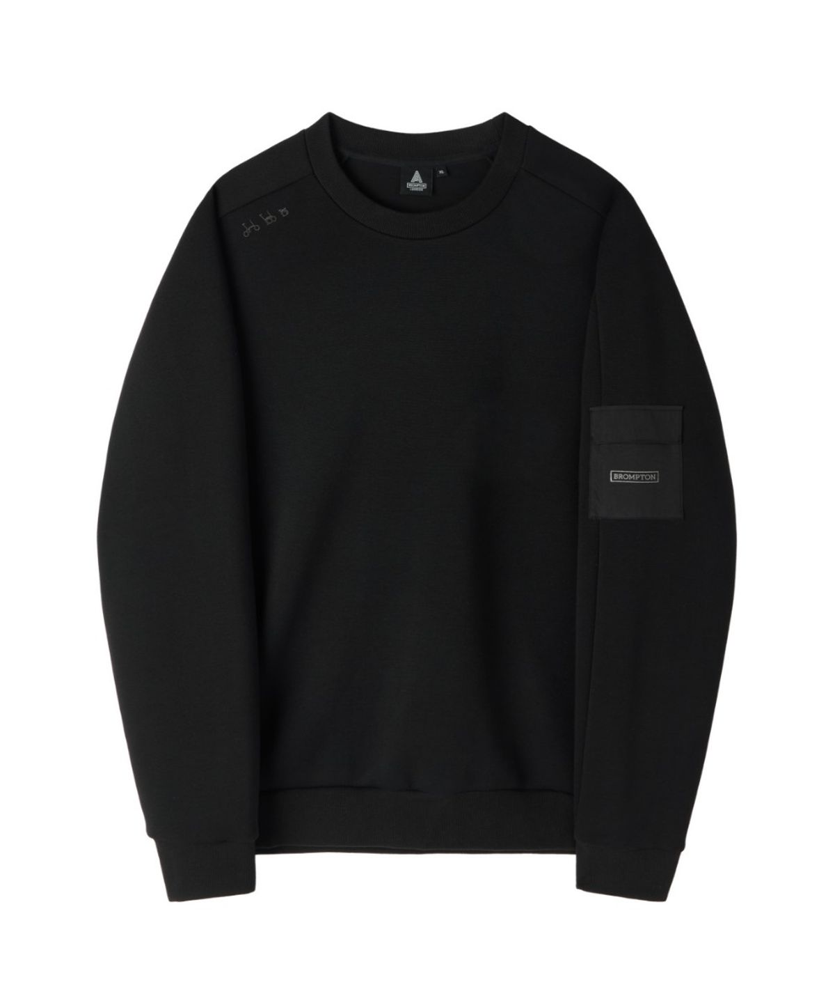 브롬톤 런던(BROMPTON LONDON) HYBRID SWEATSHIRT - BLACK (P263MSW121)