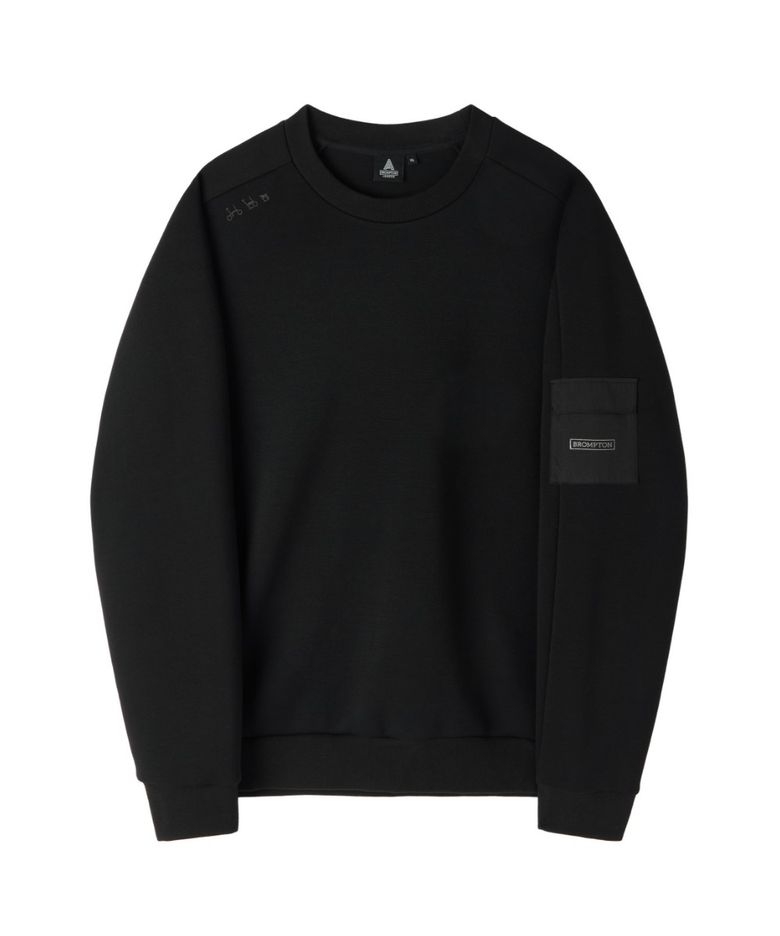HYBRID SWEATSHIRT - BLACK (P263MSW121)