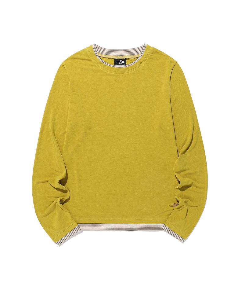 LAYERED COLOR LS TEE_OLIVE(NG2GFFT556A)