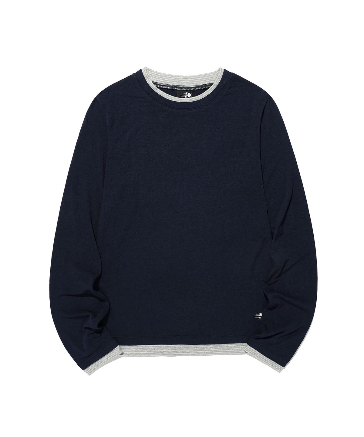 나이스고스트클럽(NICEGHOSTCLUB) LAYERED COLOR LS TEE_NAVY(NG2GFFT556A)