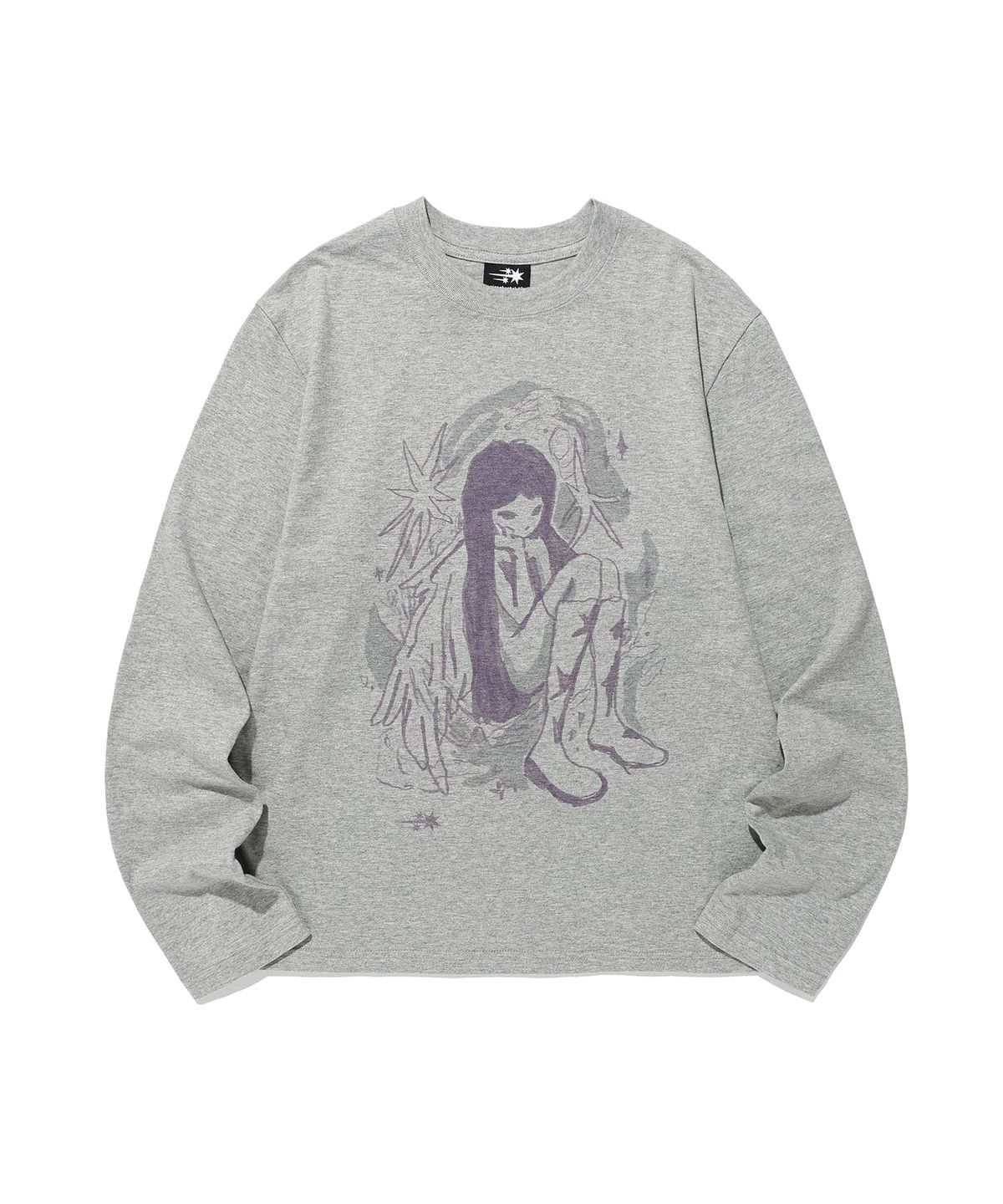 나이스고스트클럽(NICEGHOSTCLUB) STARRY ANGEL LS TEE_GREY(NG2GFUT552A)