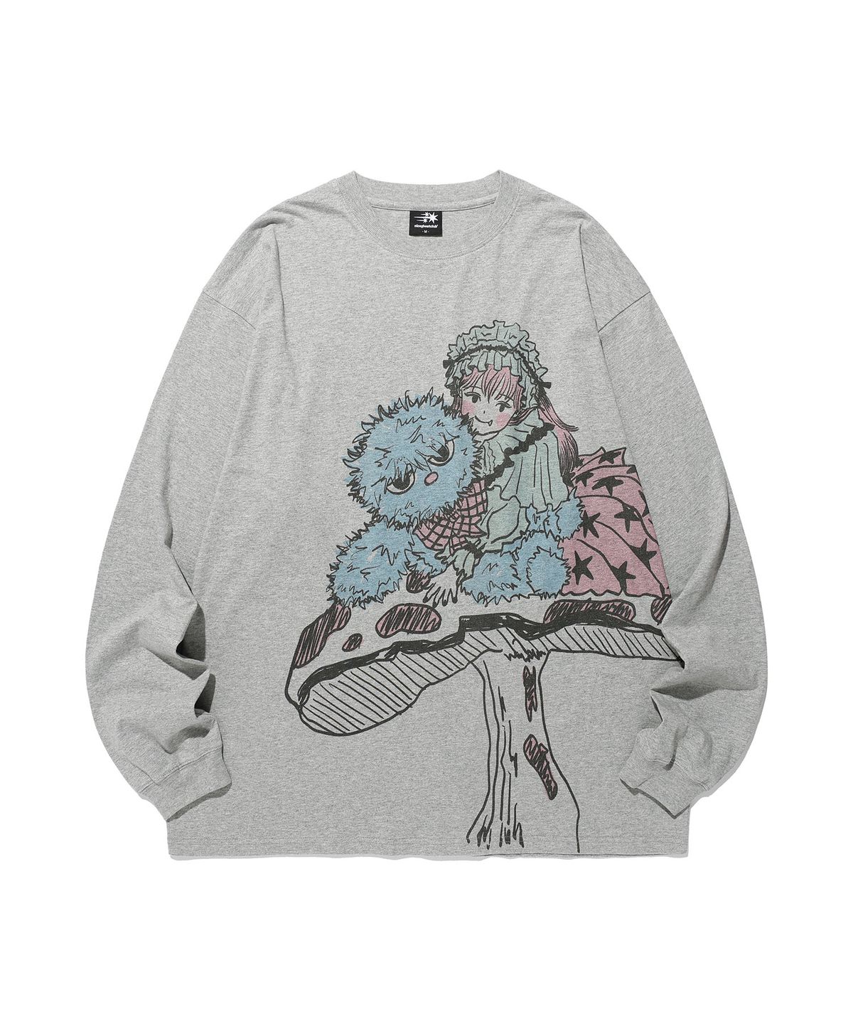 나이스고스트클럽(NICEGHOSTCLUB) HUG BLUEBOY BIGBIG LS TEE_GREY(NG2GFUT553A)