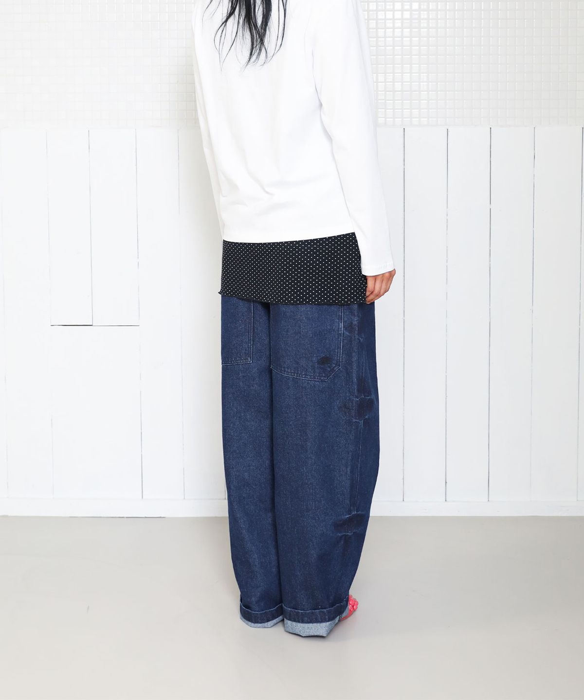 나이스고스트클럽(NICEGHOSTCLUB) BIG POCKET BALLOON DENIM PANTS_INDIGO(NG2GFUD110A)