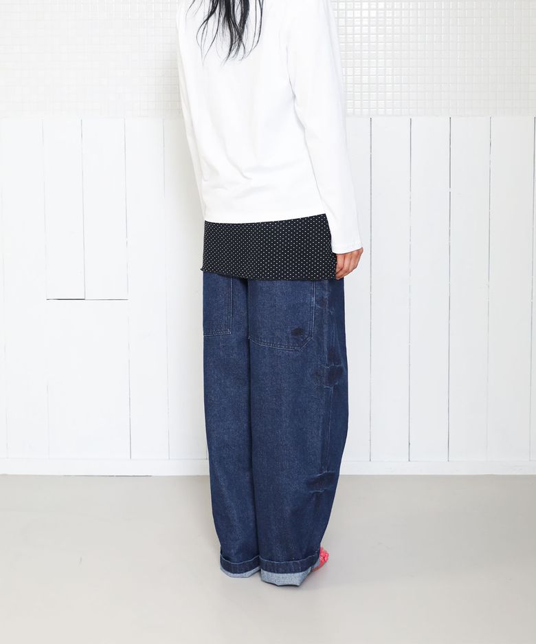 BIG POCKET BALLOON DENIM PANTS_INDIGO(NG2GFUD110A)