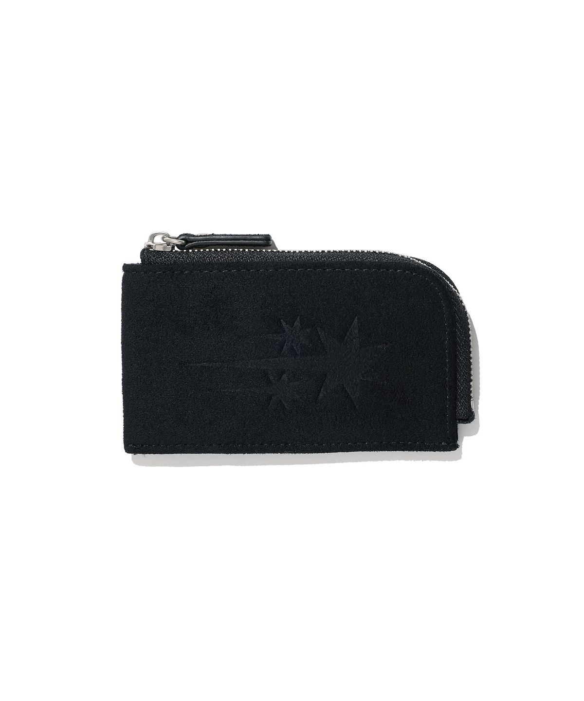 나이스고스트클럽(NICEGHOSTCLUB) 3STAR ZIP SUEDE CARD WALLET_BLACK(NG2GFUAB67A)