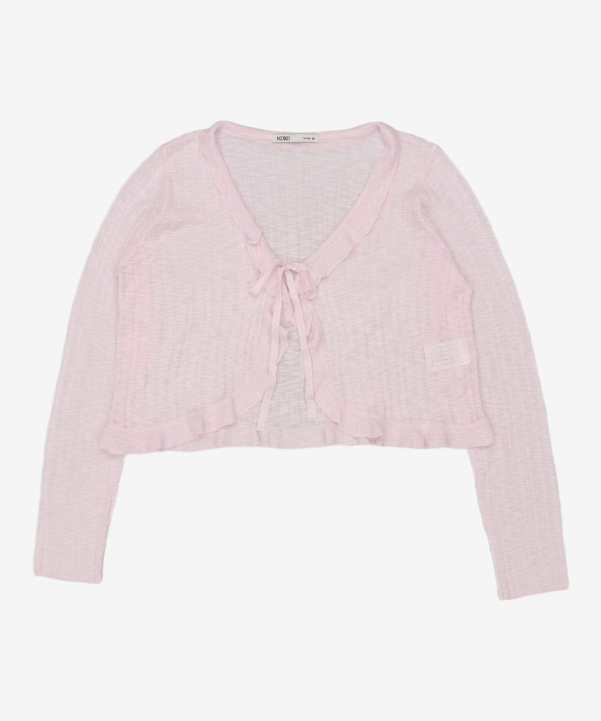 미쏘(MIXXO) 리본 프릴 가디건_MIWCKF823T M