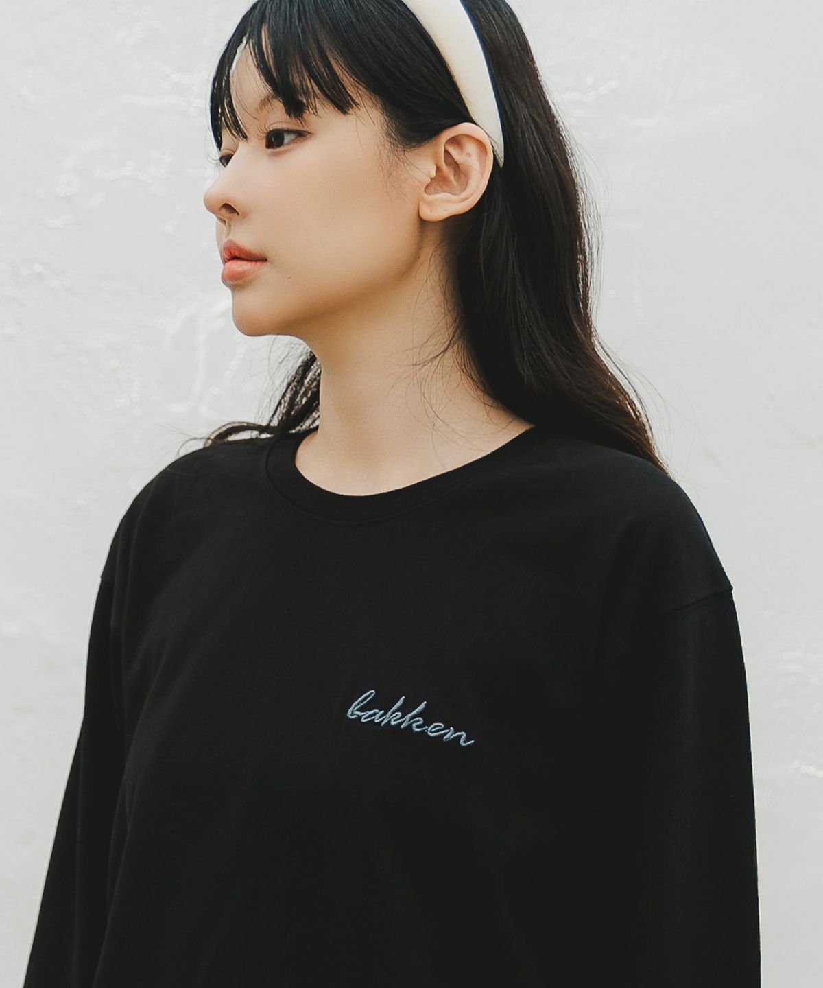 바켄(BAKKEN) [우먼] ITALIC LOGO 긴팔티셔츠 BK4996 (7 COLOR)