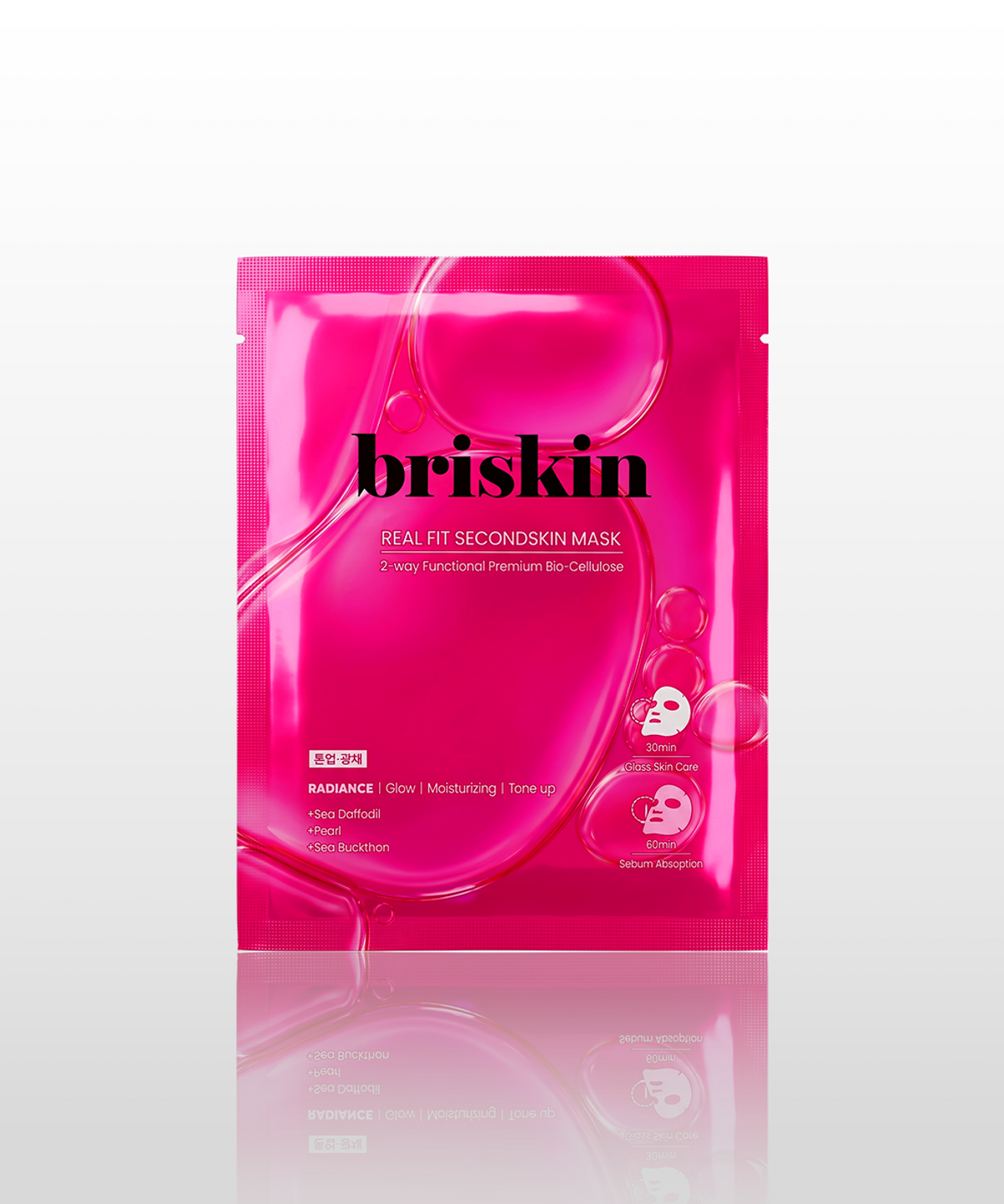 브리스킨(BRISKIN) 브리스킨 리얼 핏 세컨드스킨 마스크 톤업광채 1P