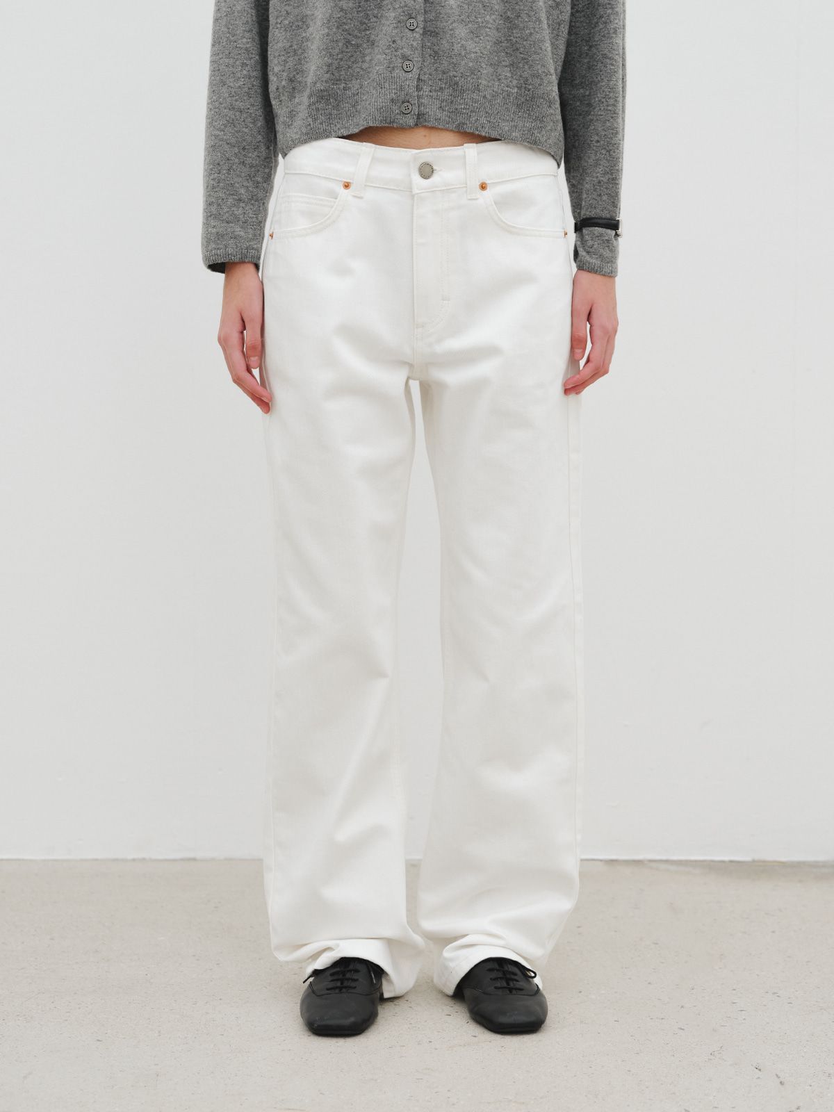 리플레인(REPLAIN) STRAIGHT DENIM PANTS_OFF WHITE