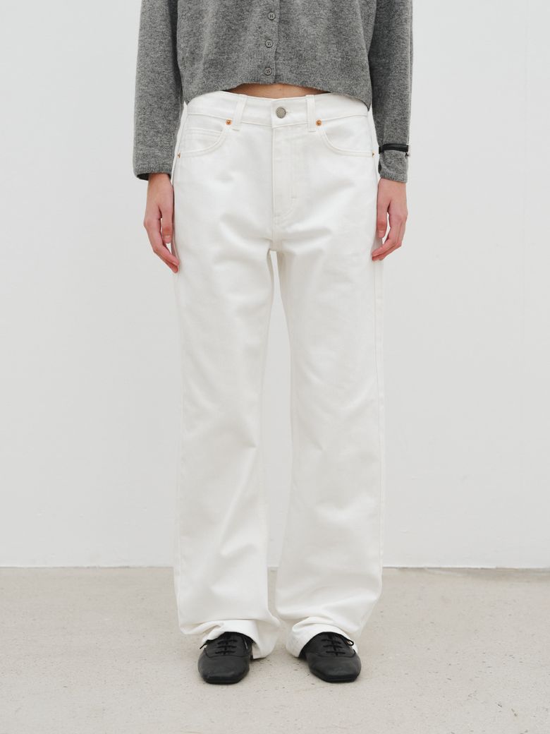 STRAIGHT DENIM PANTS_OFF WHITE
