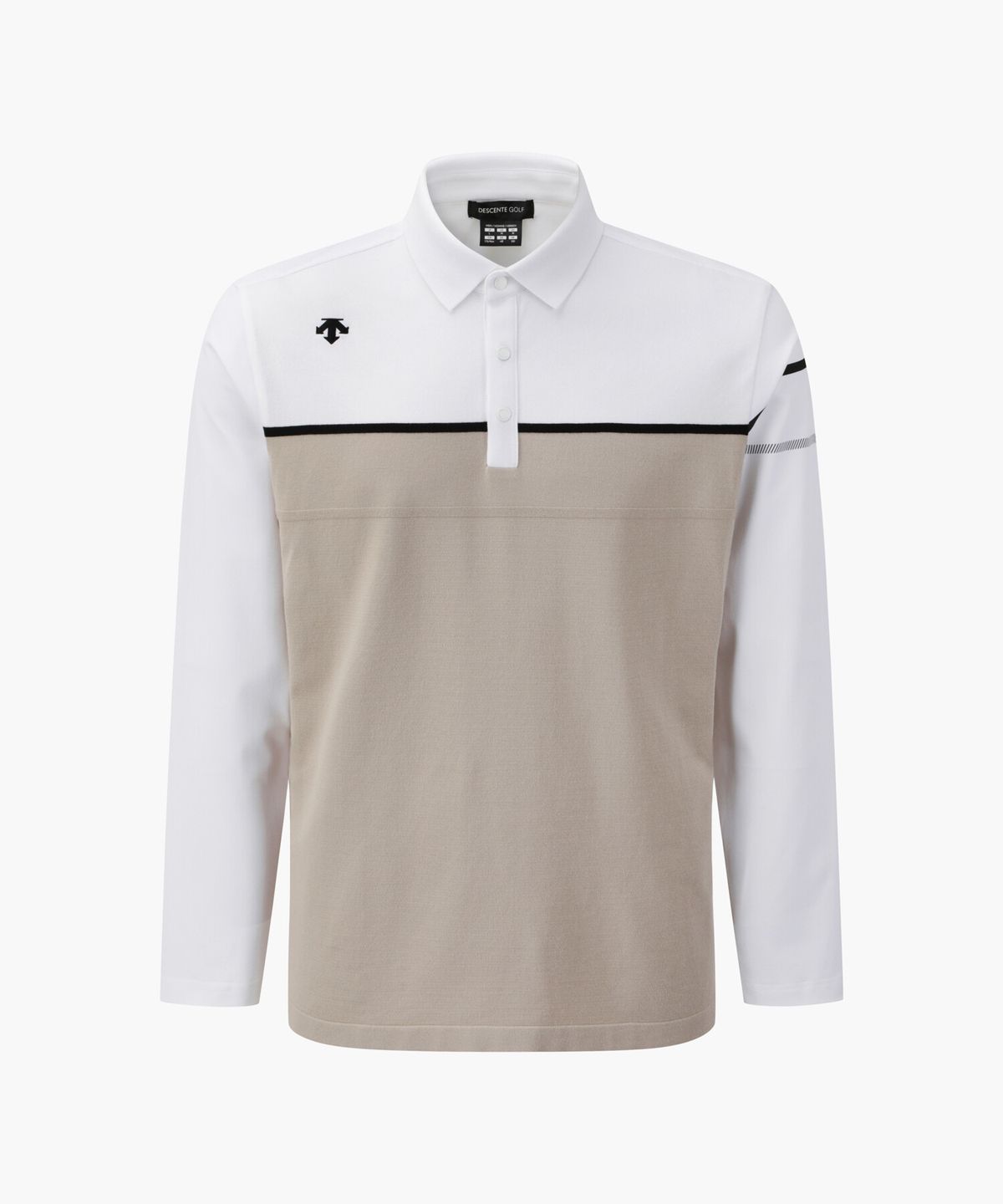 데상트 골프(DESCENTE GOLF) 남성 카라 하이브리드 긴팔 스웨터  DR32MFKP93