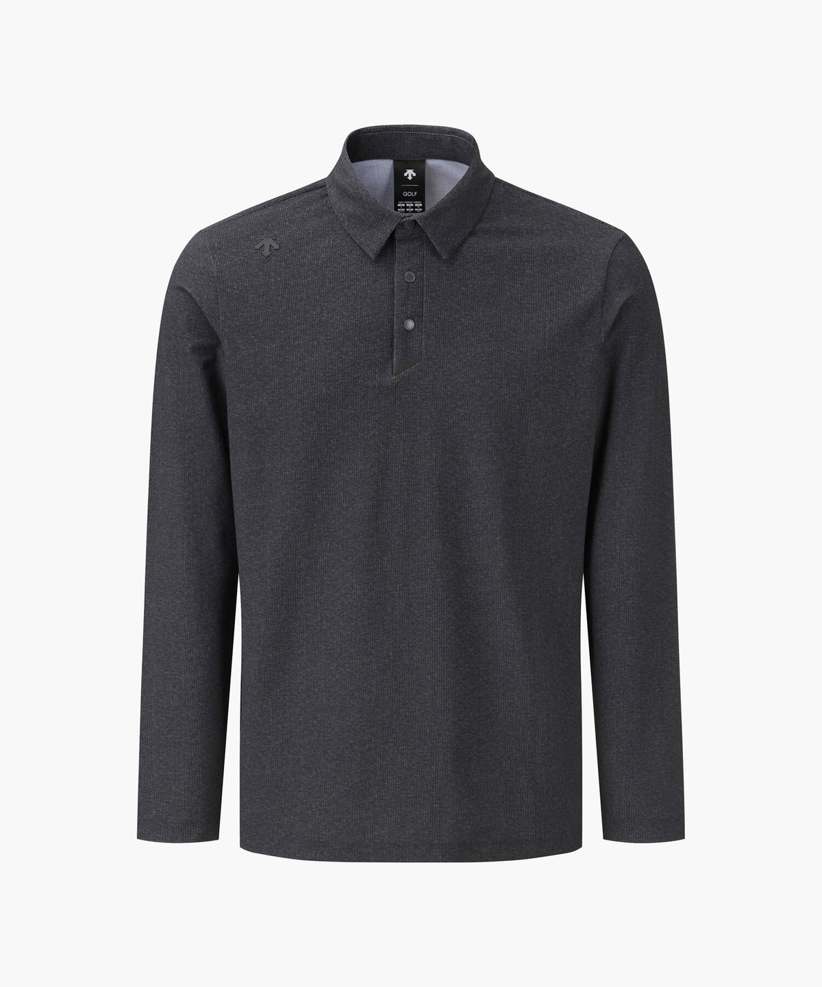 데상트 골프(DESCENTE GOLF) 남성 전판 패턴 카라 긴팔 티셔츠  DR32MFTL83