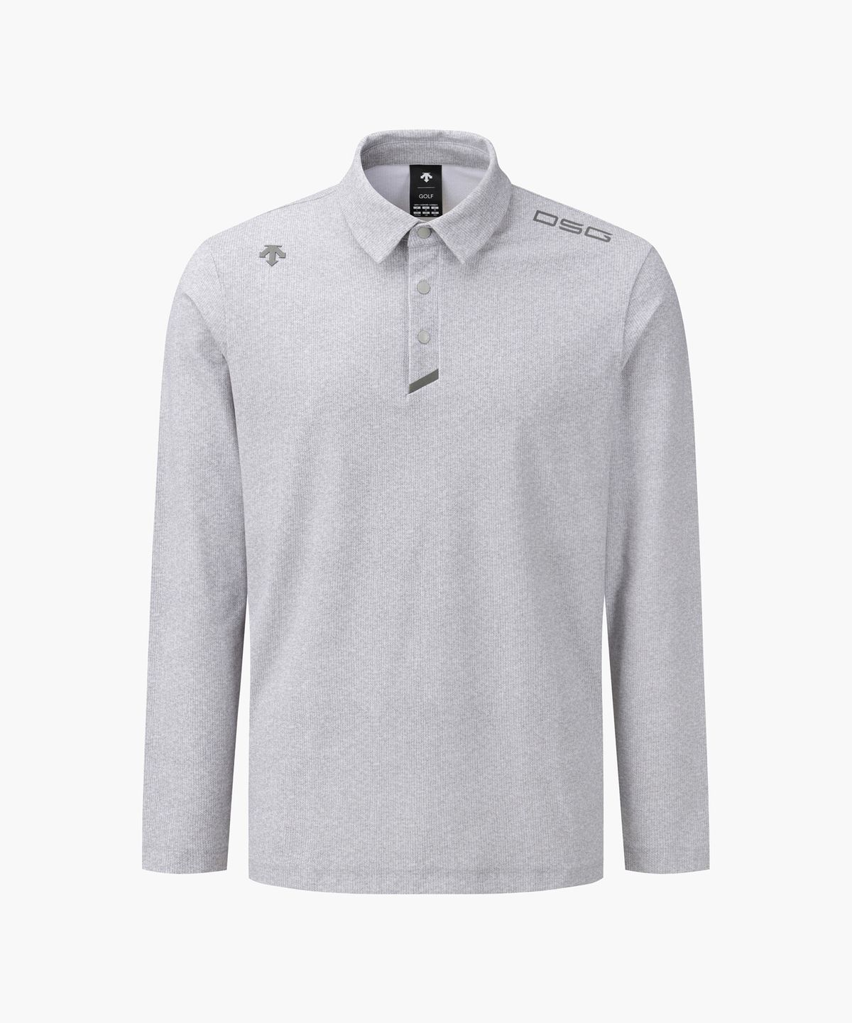 데상트 골프(DESCENTE GOLF) 남성 전판 패턴 카라 긴팔 티셔츠  DR32MFTL83