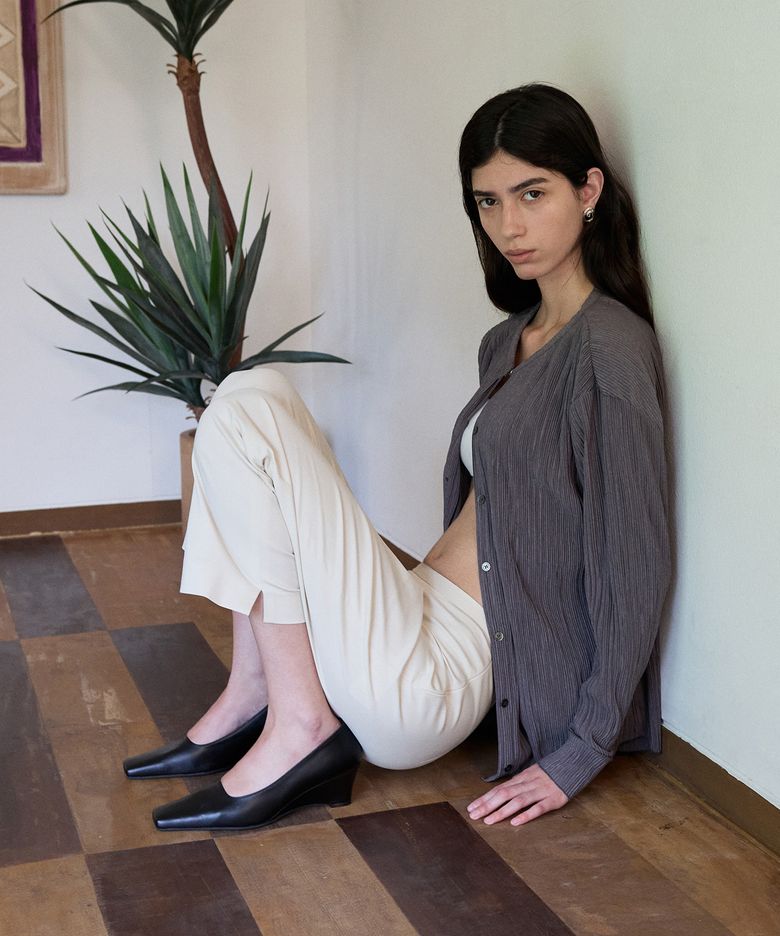 BOTAE Square Wedge Pumps (3color)