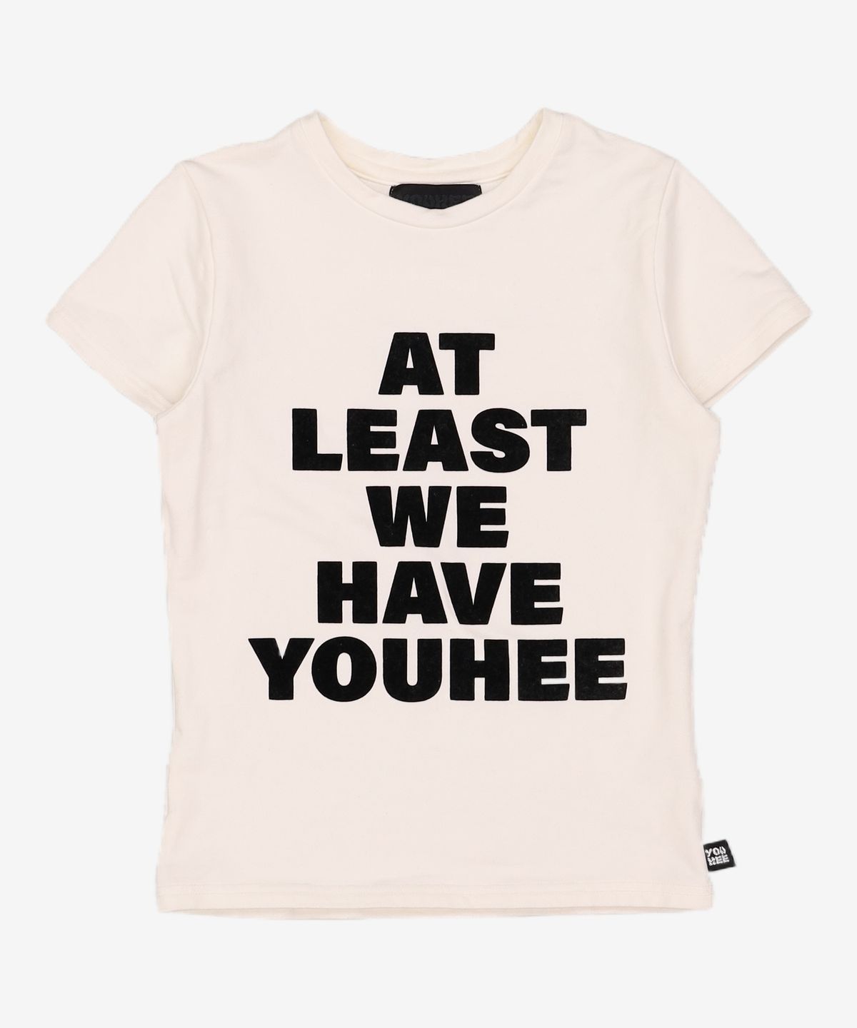 유희(YOUHEE) LETTERING T-SHIRT WHITE FREE