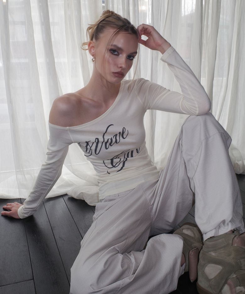 Pastel Off Shoulder T Shirts (5color)