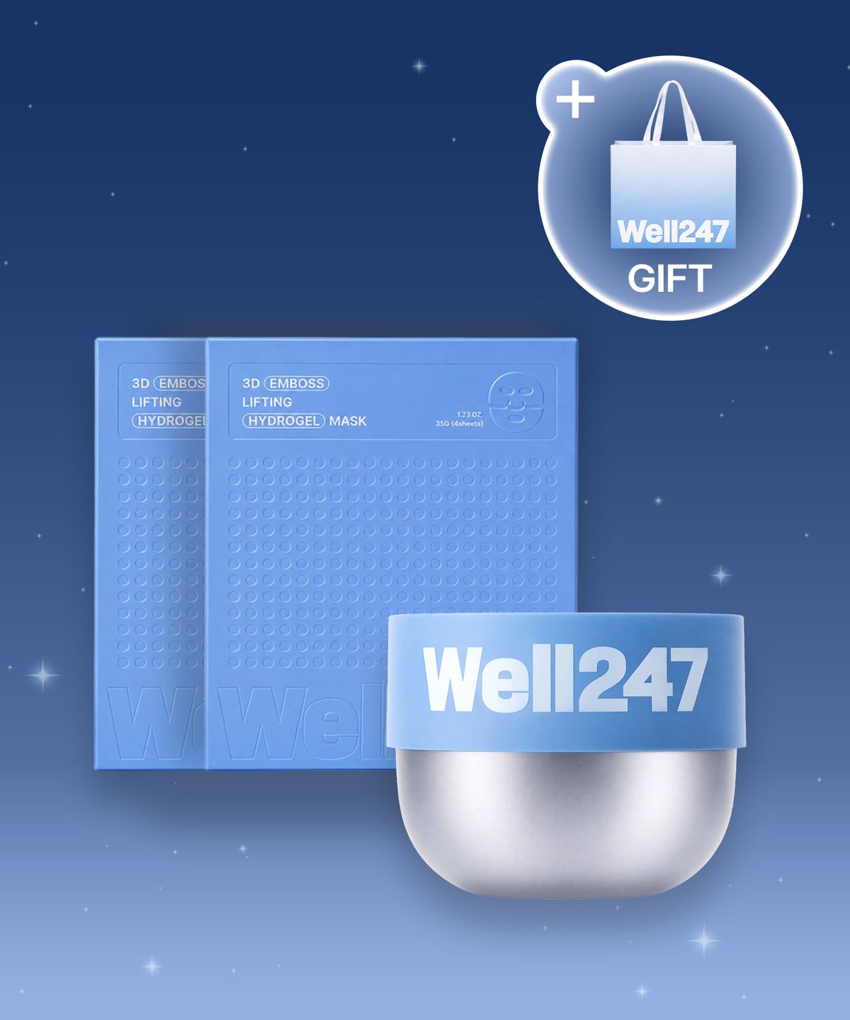 웰247(WELL247) [선물세트]마스크팩2BOX+바디스크럽1개+쇼핑백증정
